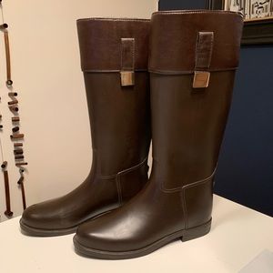 Banana Republic Trystan Brown Riding Rain Boot